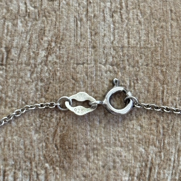 Sterling Silver Mini Initial "P" Necklace - Picture 4 of 5